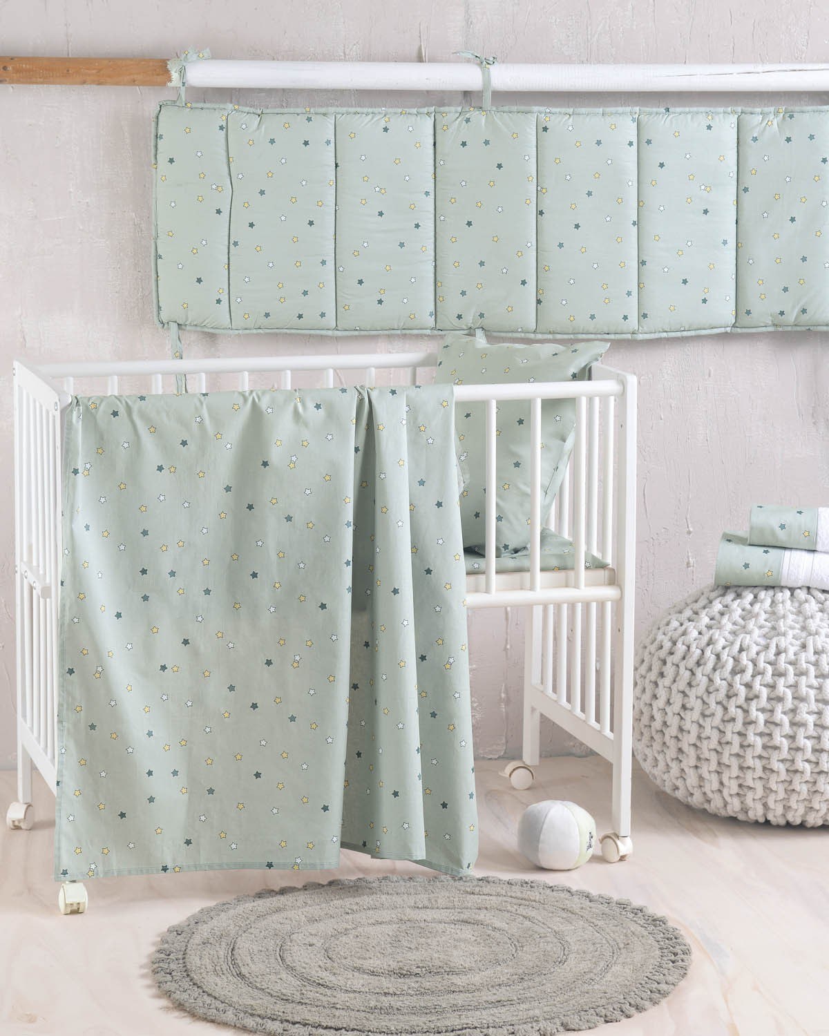 Rythmos - ΣΗΜΑΝΤΙΚΟ: Σε περίπτωση διαφοράς τιμής από το κατάστημα ισχύει παντα και μόνο η τιμή του καταστήματος Βρεφικό Πάπλωμα Rythmos Blaze Πρασινο 110x150