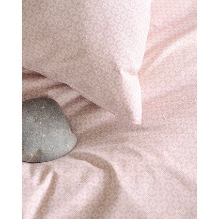 Σετ Παπλωματοθήκη Μονή 2 Τεμαχίων Rythmos Sinclair Ροζ 160x250