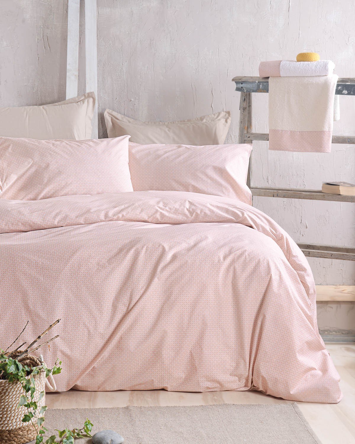 Σετ Μαξιλαροθήκες 2 Τεμαχίων Rythmos Sinclair Ροζ 50x70 Next