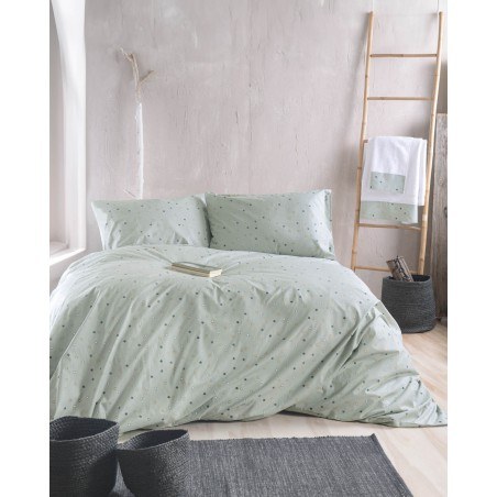 Σετ Σεντόνια Ημίδιπλα 3 Τεμαχίων Rythmos Blaze Πρασινο 160x260