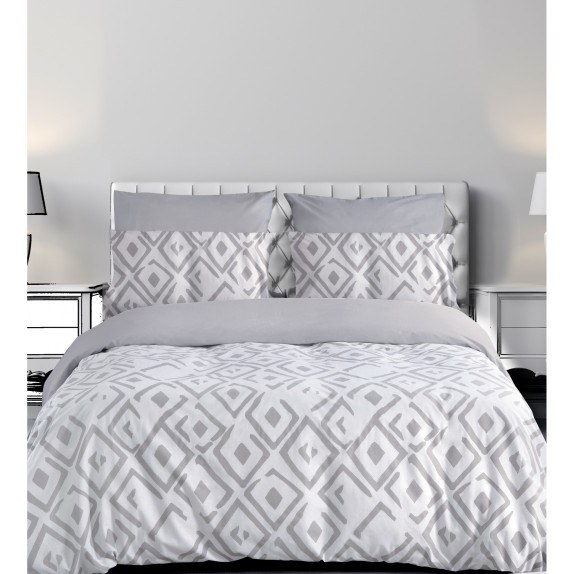 ΣΕΤ ΣΕΝΤ - KING ROMVOS2 GREY 144ΤC ΧΛ - 2*270x290cm...