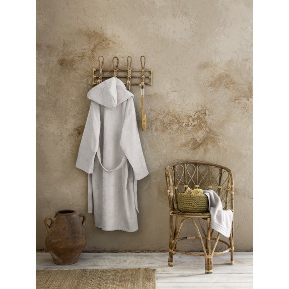 Μπουρνούζι με κουκούλα Zen - Small - Oat Beige