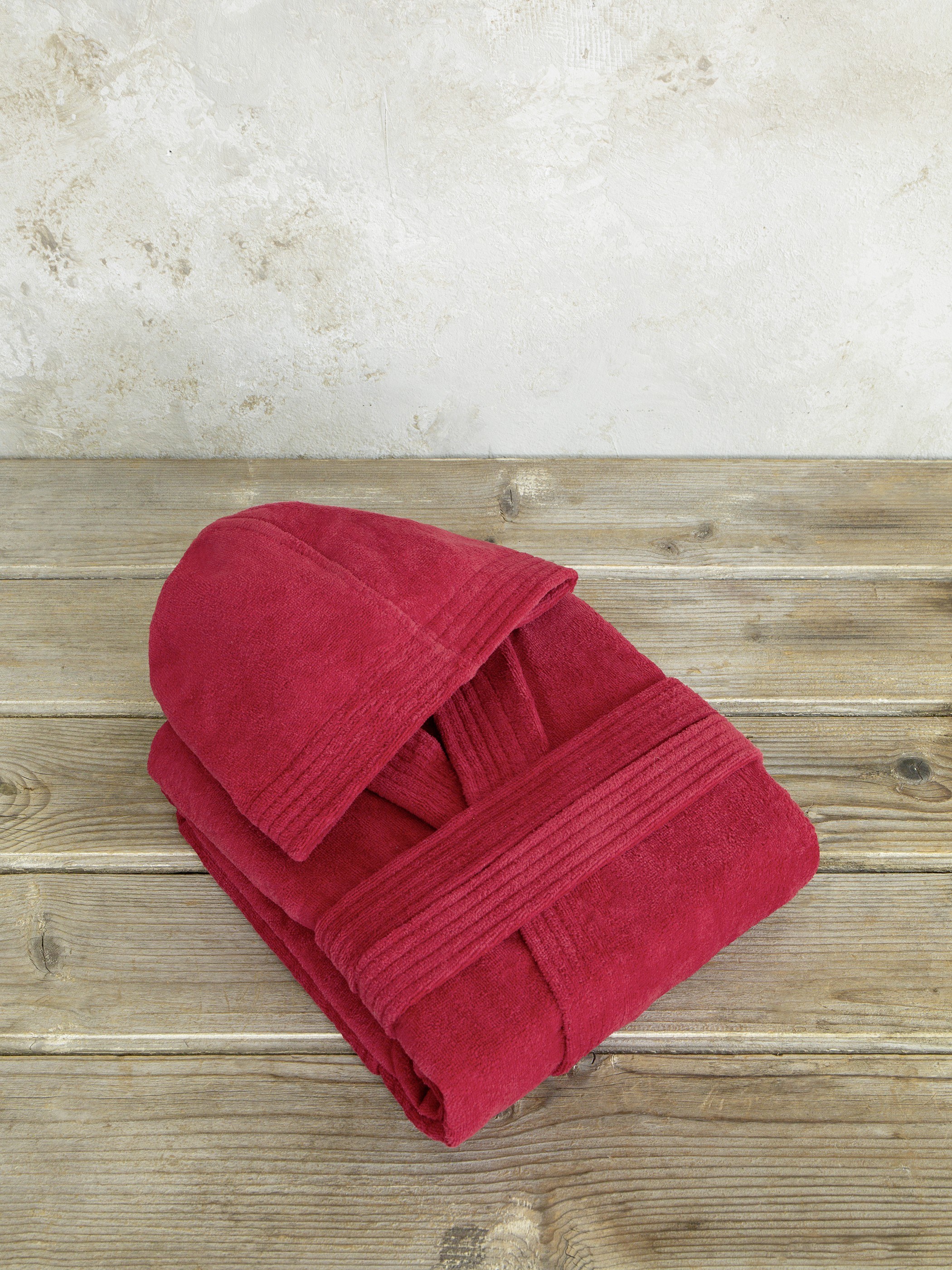 Μπουρνούζι με κουκούλα Zen - Large - Happy Red