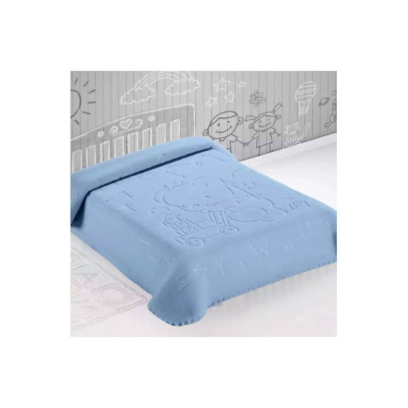Κουβέρτα Ισπανίας Κουνιας 110X140 Belpla Ster 521 Blue