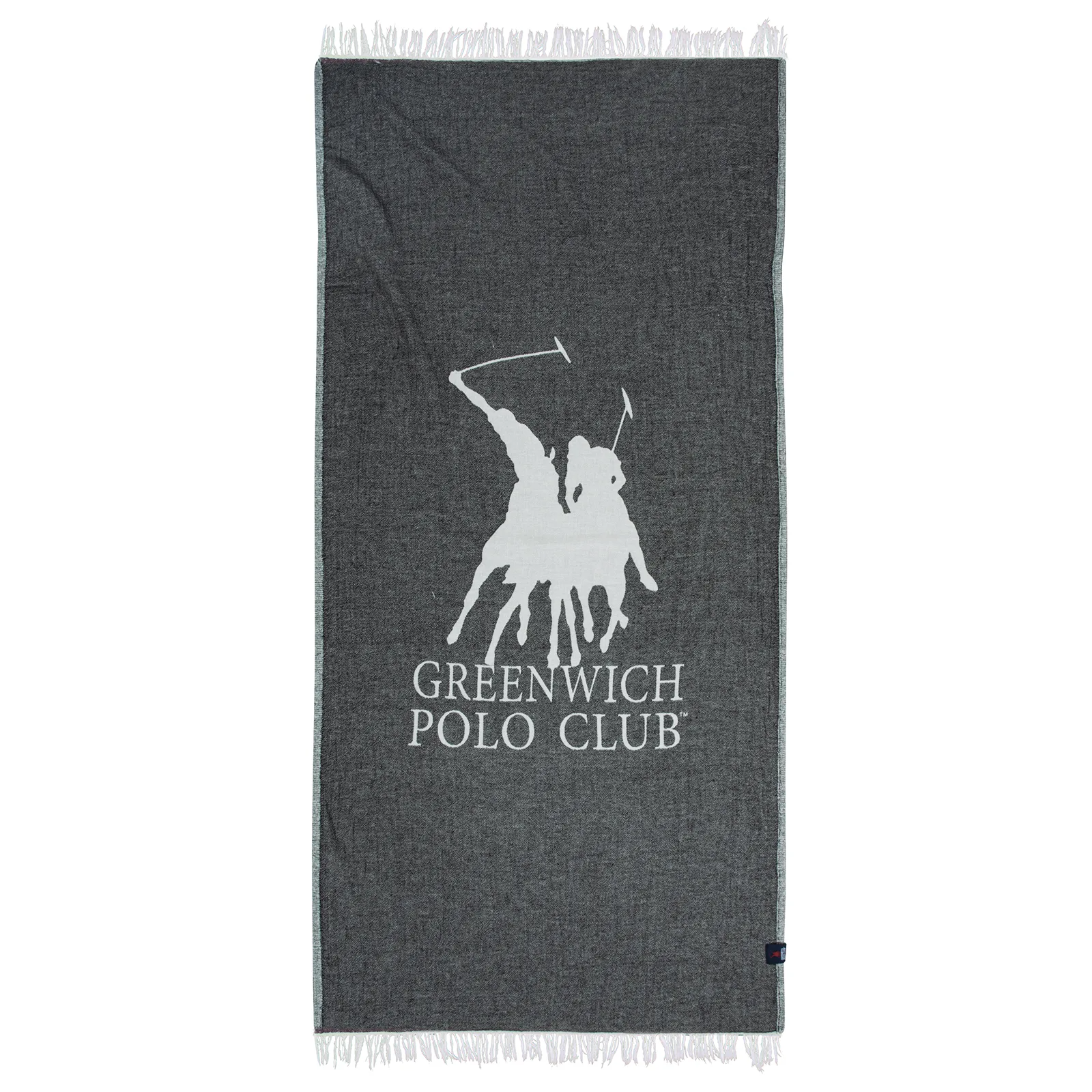 Πετσέτα Θαλάσσης Greenwich Polo Club 85x170 3905 Ιβουάρ- Μαύρο