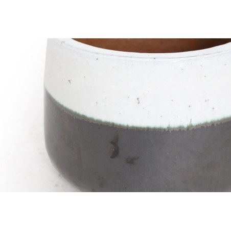 Βάζο Ανθρακί Λευκό (38x38x27) Soulworks 0440059