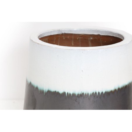 Βάζο Ανθρακί Λευκό (54x54x65) Soulworks 0440063