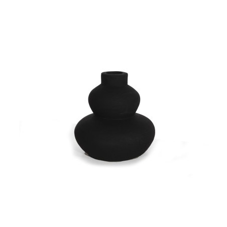 Διακοσμητικό Βάζο Paeon Black (20.5x19) Soulworks 0750004