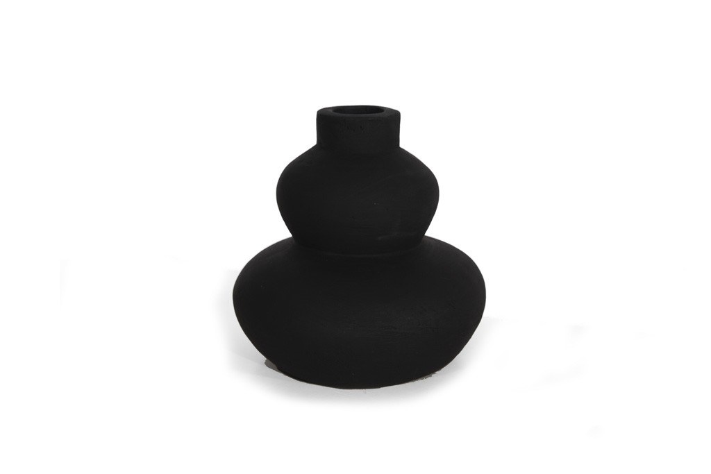 Διακοσμητικό Βάζο Paeon Black (20.5x19) Soulworks 0750004