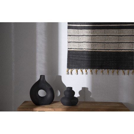 Διακοσμητικό Βάζο Paeon Black (20.5x19) Soulworks 0750004