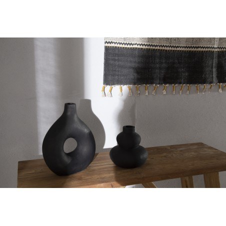 Διακοσμητικό Βάζο Paeon Black (20.5x19) Soulworks 0750004