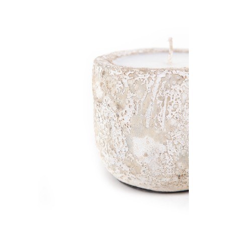 Κεραμικό Κηροπήγιο Mingi White Classic Medium (13x13x12) Soulworks 0630064