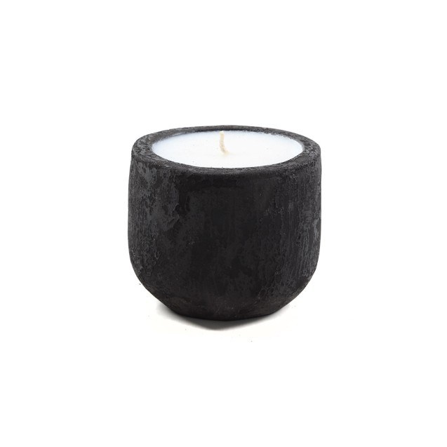 Κεραμικό Κηροπήγιο Mingi Black Spot Gray Large...