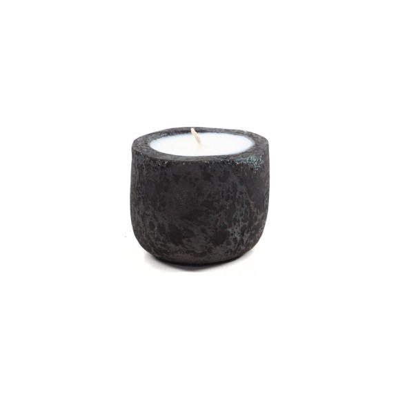 Κεραμικό Κηροπήγιο Mingi Black Spot Gray Medium...