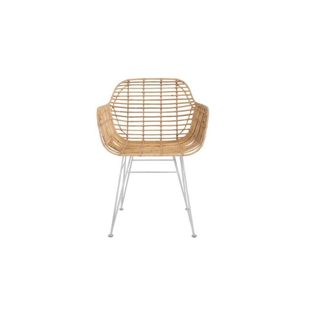 Καρέκλα Τραπεζαρίας με μπράτσα Marea White legs...