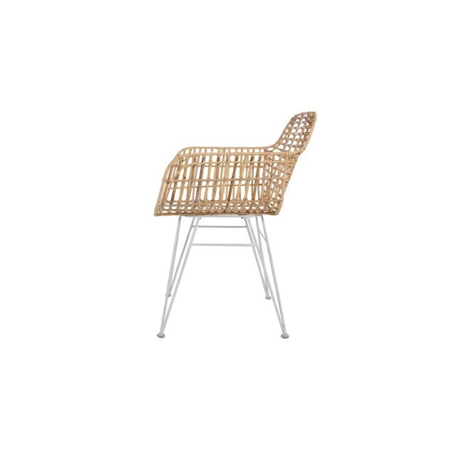 Καρέκλα Τραπεζαρίας με μπράτσα Marea White legs...