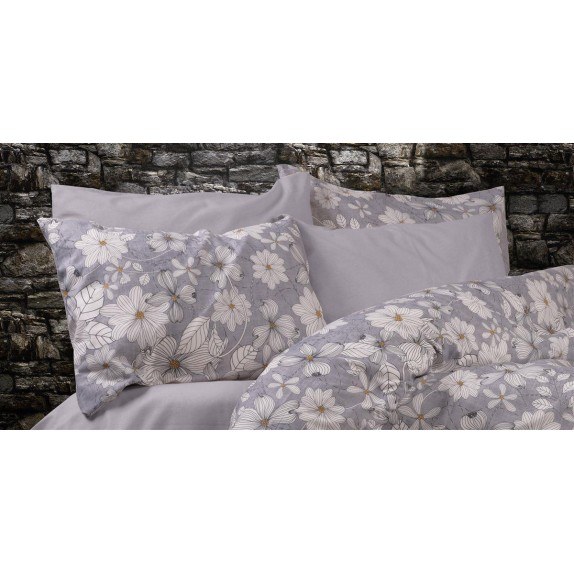 Μαξιλαροθήκη Dimcol Ήρα 426 50X70 Grey-