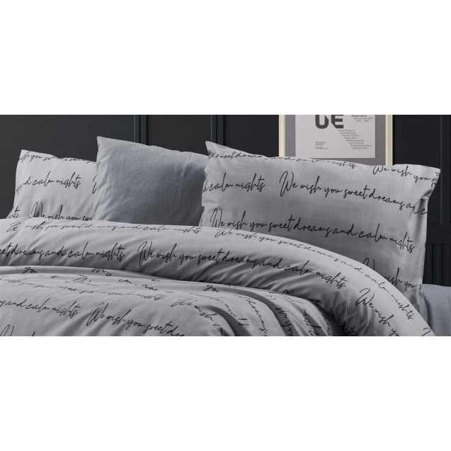 Μαξιλαροθήκη Dimcol Αρίσβη 472 50X70 Grey