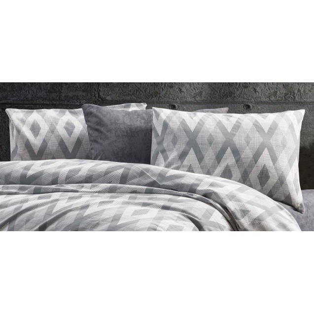 Μαξιλαροθήκη Dimcol Ευδοξία 480 50X70 Grey
