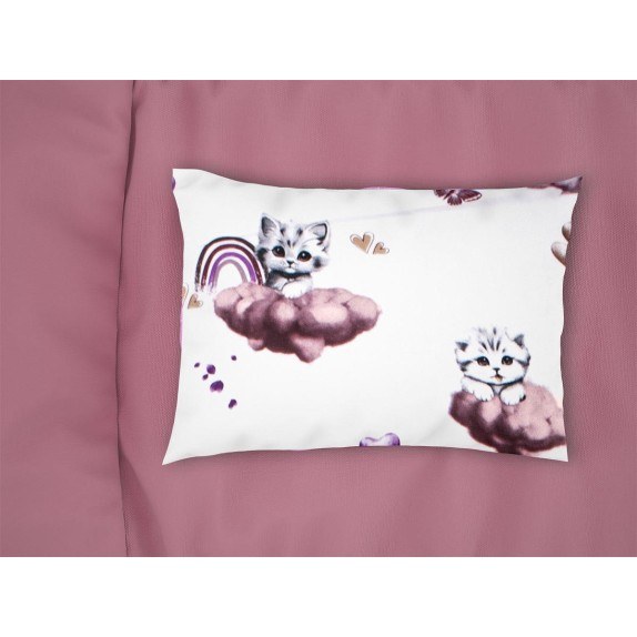 Βρεφική Μαξιλαροθήκη Dimcol Kitten 561 35X45 Mauve
