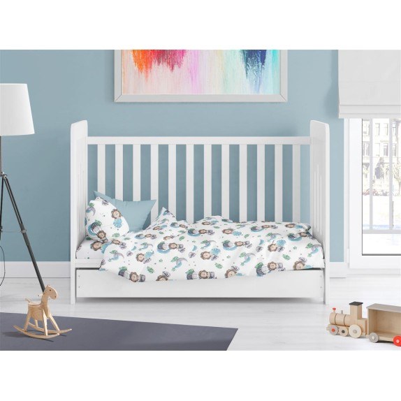 Πάπλωμα Κούνιας Dimcol Lion 533 120X160 Sky Blue