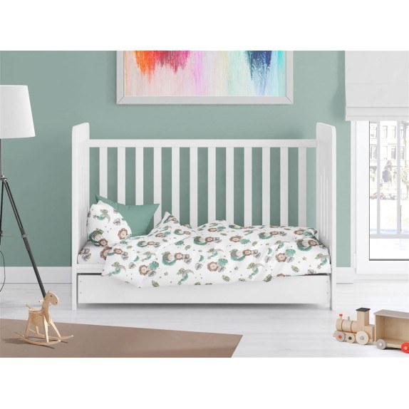 Πάπλωμα Κούνιας Dimcol Lion 534 120X160 Green