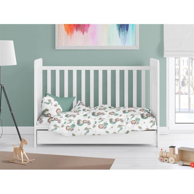 Πάπλωμα Κούνιας Dimcol Lion 534 120X160 Green