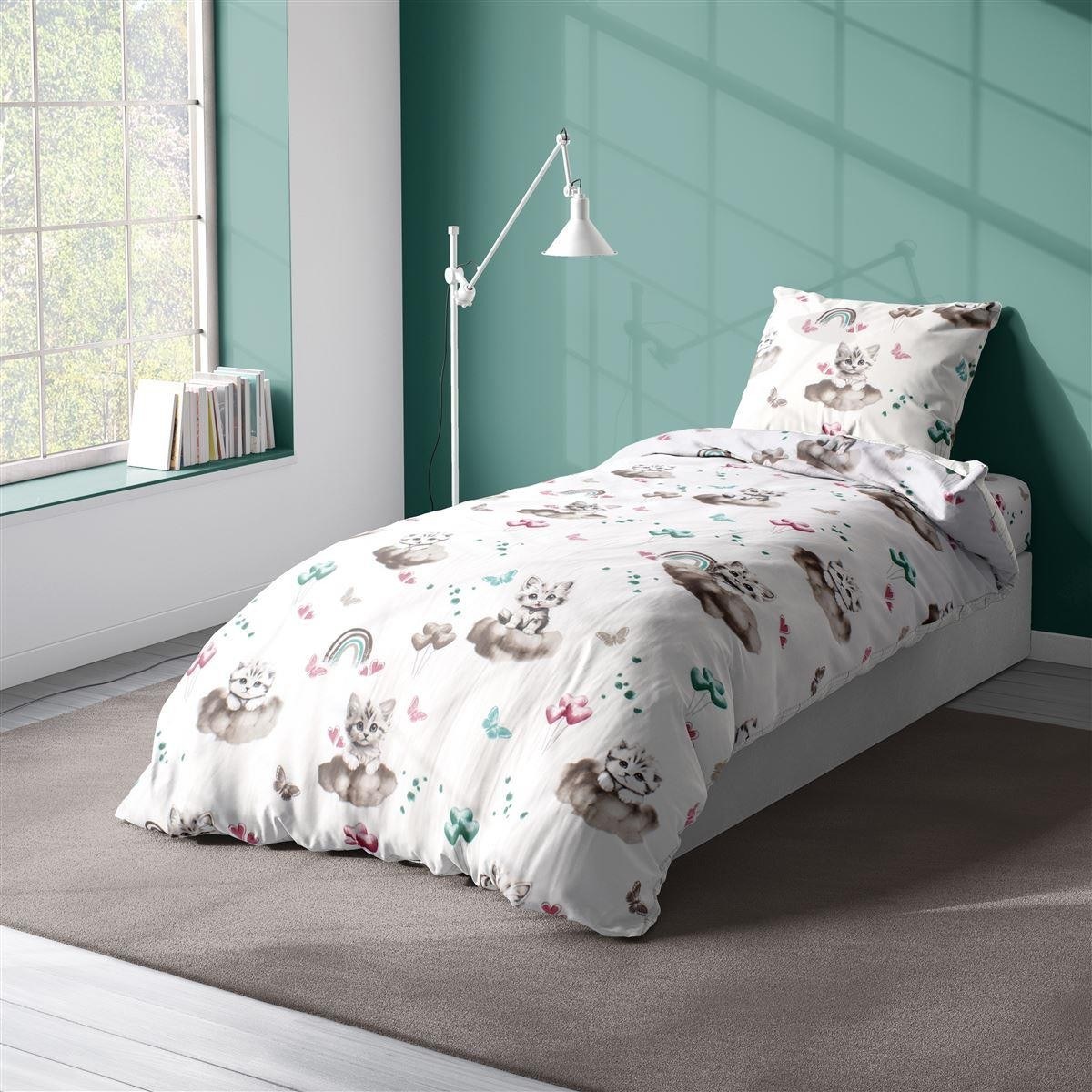 Παιδικό Πάπλωμα Μονό Dimcol Kitten 560 160X240 Petrol