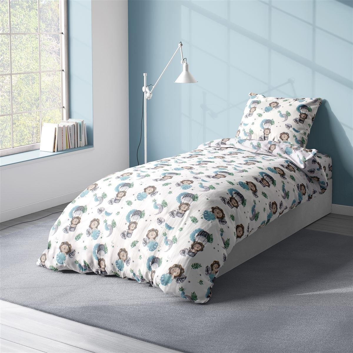 Dimcol Παιδικό Πάπλωμα Μονό Dimcol Lion 533 160X240 Sky Blue