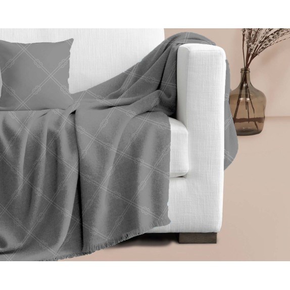 NAUTICA D -GREY ΡΙΧΤΑΡΙ ΠΟΛΥΘΡΟΝΑΣ 170x180cm 100% COTTON