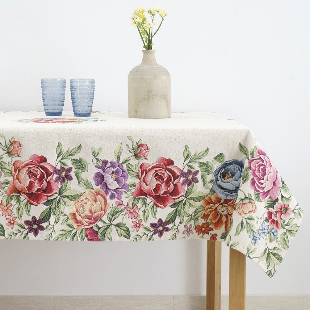 Κουρτίνα Μπάνιου Αδιάβροχη Polyester Camellia Mist 180×200εκ. Estia 02-28107 Ύφασμα: Polyester, Χρώμα