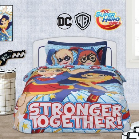 Σετ Παπλωματοθήκη Μονή Das Home Super Hero Girls 5005 160x240