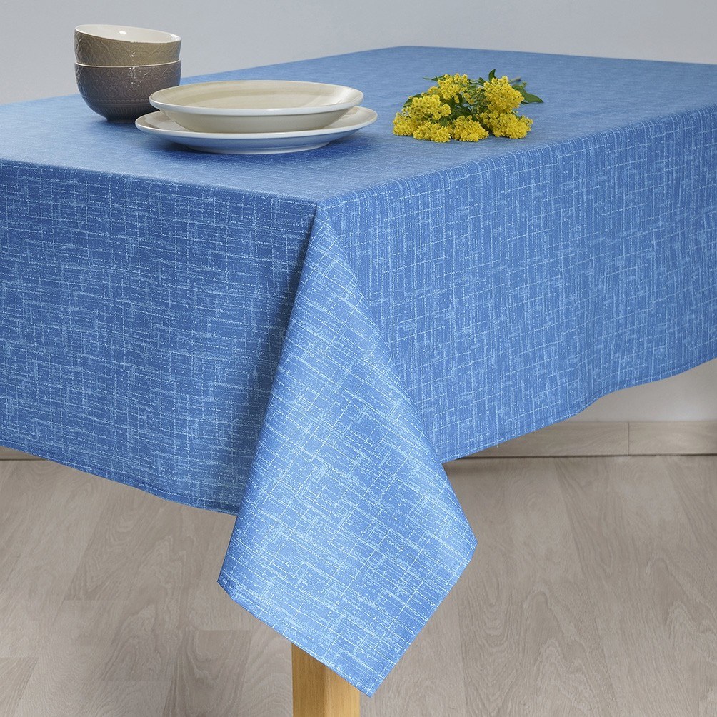 Dimeco - ΣΗΜΑΝΤΙΚΟ: Σε περίπτωση διαφοράς τιμής από το κατάστημα ισχύει παντα και μόνο η τιμή του καταστήματος Τραπεζομάντηλο Dimeco 135x180 5805 Blue