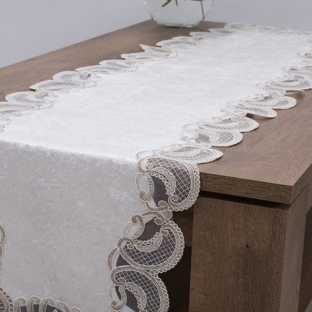 Dimeco Τραπεζομάντηλο 140x140 2138 Ecru