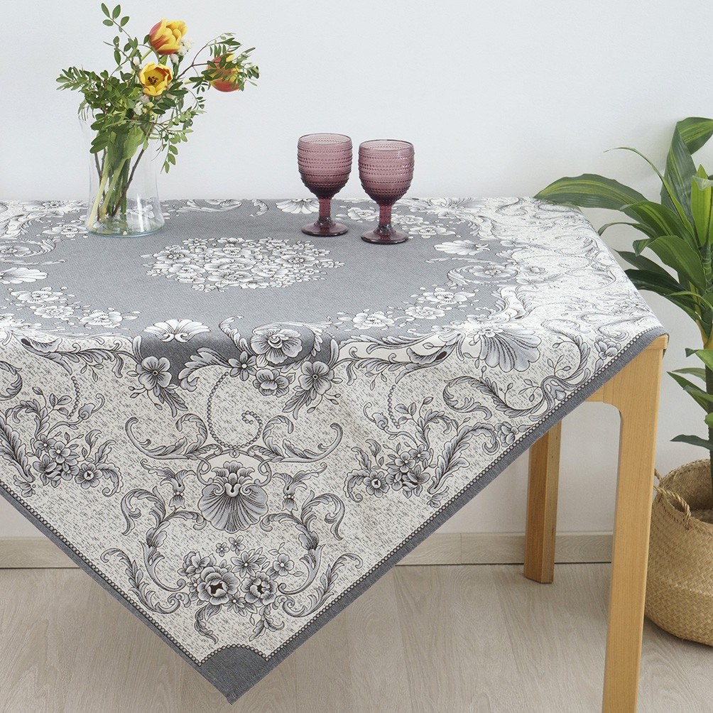 Dimeco - ΣΗΜΑΝΤΙΚΟ: Σε περίπτωση διαφοράς τιμής από το κατάστημα ισχύει παντα και μόνο η τιμή του καταστήματος Σετ Σεμέν/Πετσετάκια 3Τμχ Dimeco Adel Grey