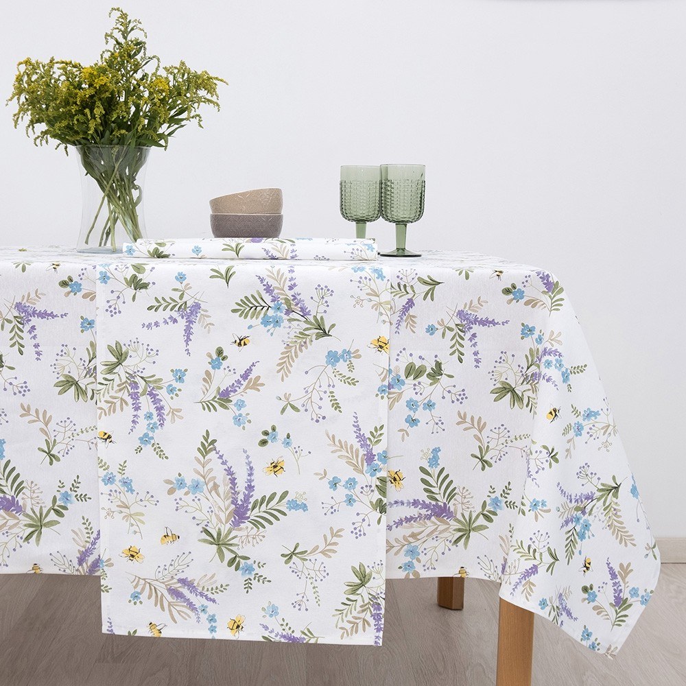 Τραπεζομάντηλο Dimeco 140x300 Lily Blue