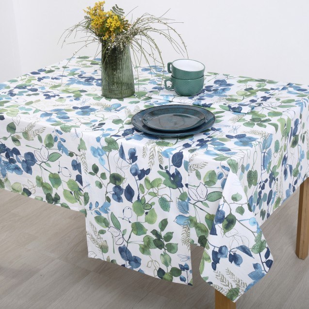 Τραπεζομάντηλο Dimeco 135x180 Grace Petrol