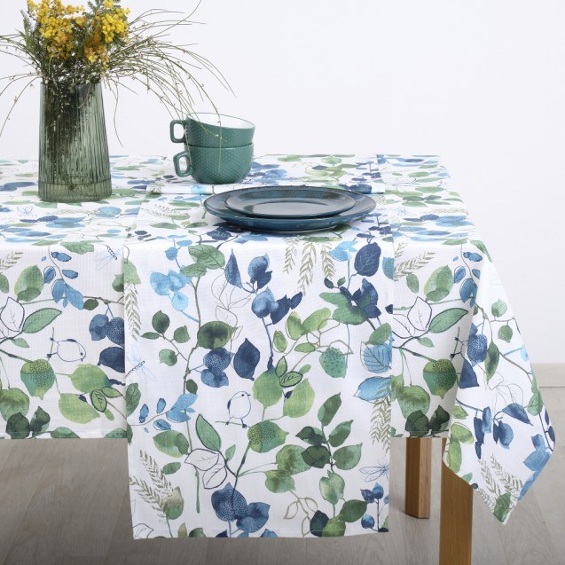 Τραπεζομάντηλο Dimeco 135x180 Grace Petrol