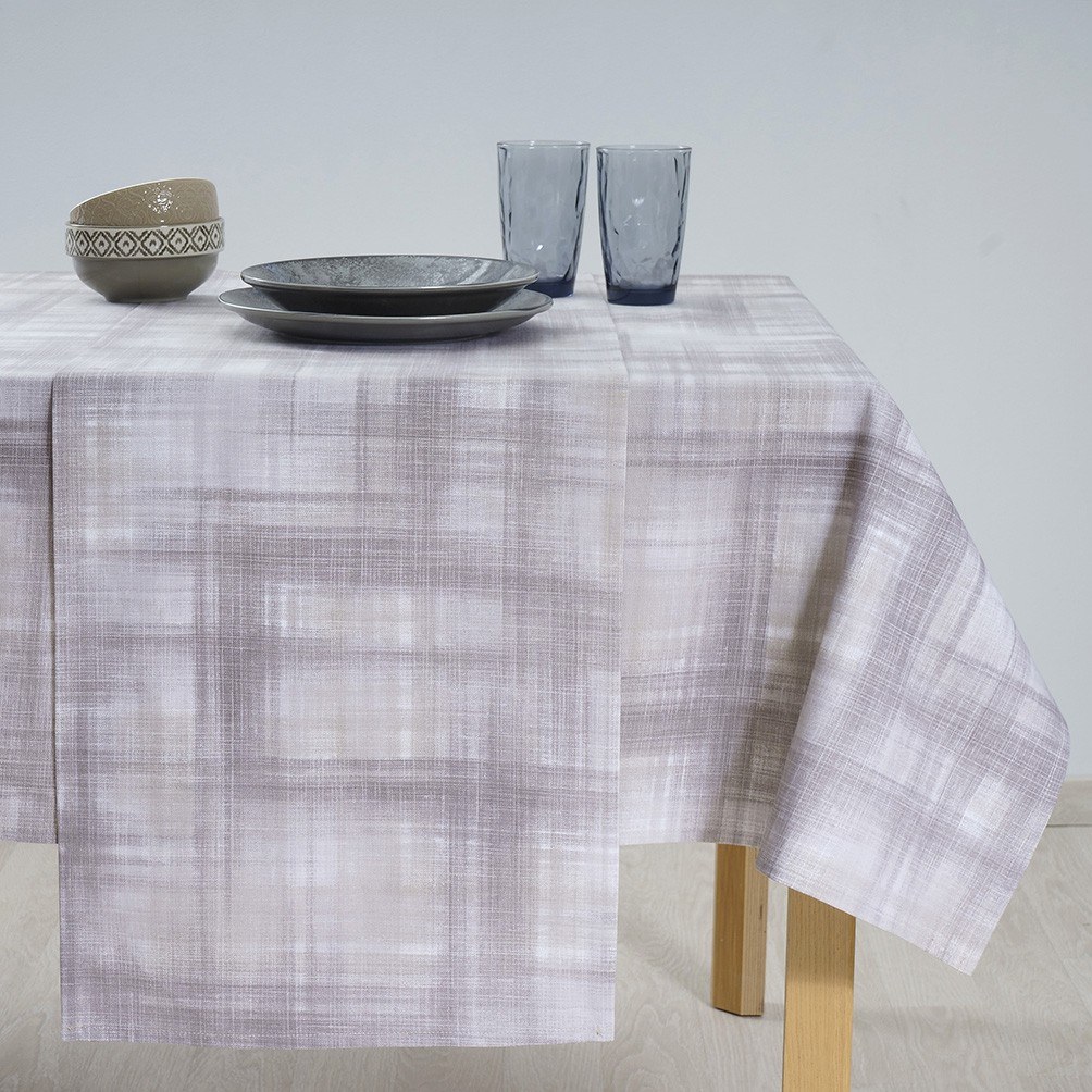 Dimeco - ΣΗΜΑΝΤΙΚΟ: Σε περίπτωση διαφοράς τιμής από το κατάστημα ισχύει παντα και μόνο η τιμή του καταστήματος Τραπεζομάντηλο Dimeco 140x260 Check Brown