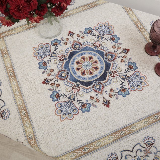 Τραπεζομάντηλο Dimeco 140x140 Morena Blue