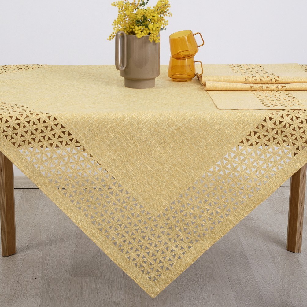 Dimeco - ΣΗΜΑΝΤΙΚΟ: Σε περίπτωση διαφοράς τιμής από το κατάστημα ισχύει παντα και μόνο η τιμή του καταστήματος Τραπεζομάντηλο Dimeco 140x140 1413 Yellow