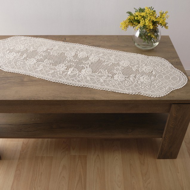 Runner Dimeco xειροποίητο 38x115 1178 Ecru