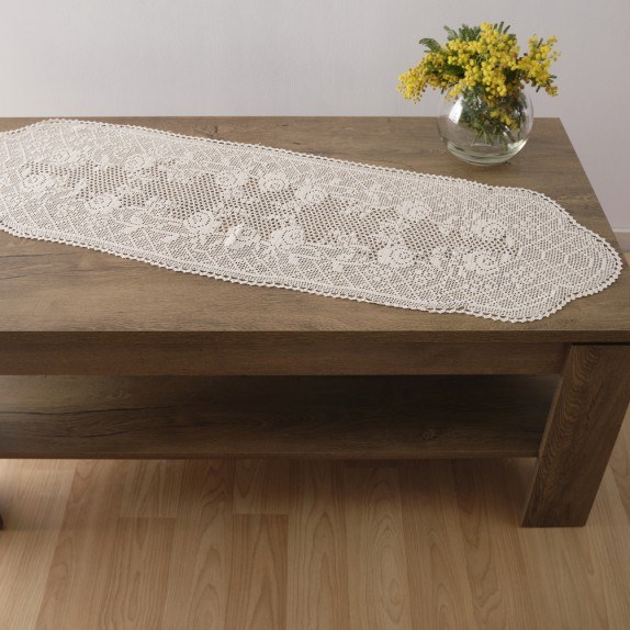 Runner Dimeco xειροποίητο 24x50 1178 Ecru