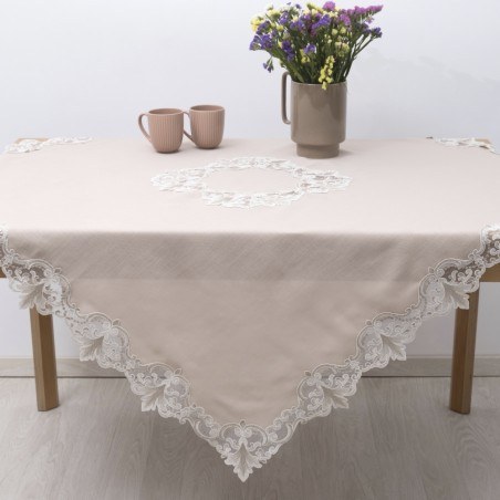 Σετ Σεμέν/Πετσετάκια 3Τμχ Dimeco 2134 Beige