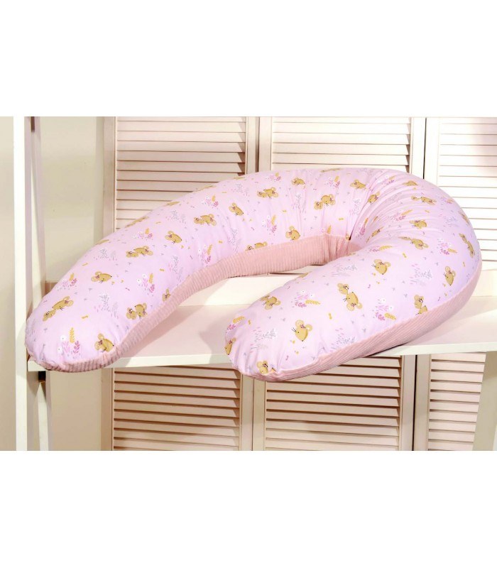 Baby Oliver Μαξιλάρι Θηλασμού Διπλής Οψης 412 Ροζ