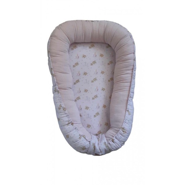 Φωλιά Διπλής Όψης Baby Oliver des 412 Ροζ