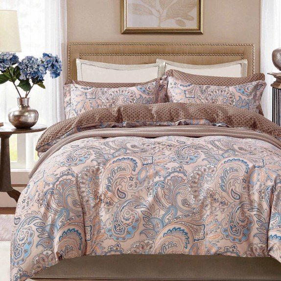 Σετ Σεντόνια Υπέρδιπλα 4 Τεμαχίων Aslanis Home  Aria Ροζ...