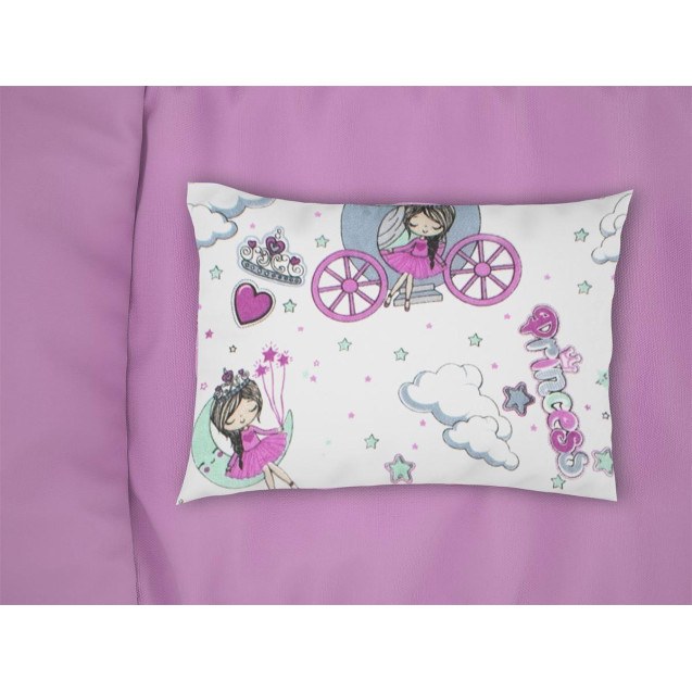Μαξιλαροθήκη Εμπριμέ kids Princess 389 50x70...