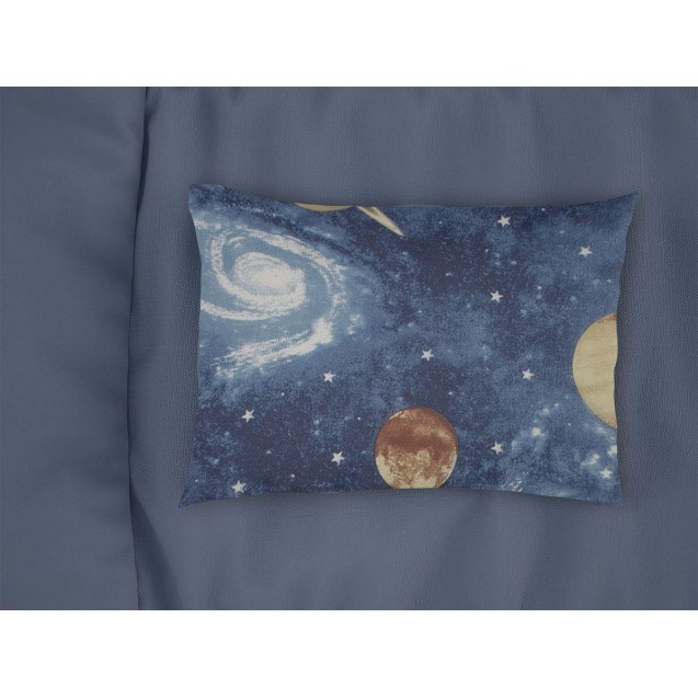Μαξιλαροθήκη Εμπριμέ bebe Milky Way 185 35x45 Blue