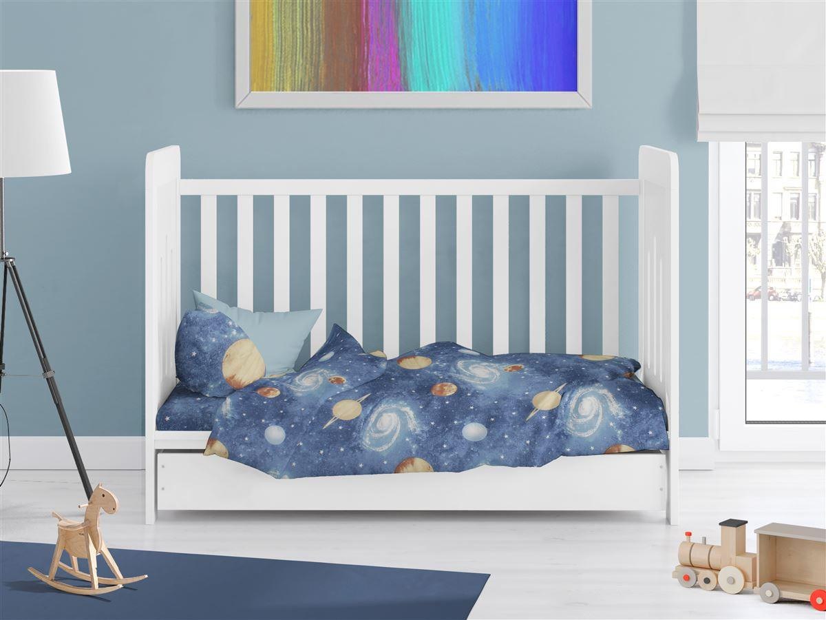 Κουβέρτες, Παπλώματα Anesis Home - ΣΗΜΑΝΤΙΚΟ: Σε περίπτωση διαφοράς τιμής από το κατάστημα ισχύει παντα και μόνο η τιμή του καταστήματος Πάπλωμα Εμπριμέ bebe Milky Way 185 120x160 Blue